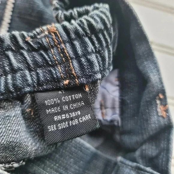 Lot Of 3 Boys U.S. Polo Assn Cargo Shorts Dickies Gray Black Jean Denim Blue 4T - Picture 2 of 6